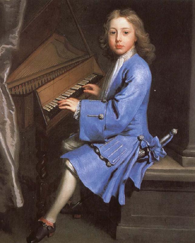 samuel pepys an 18th century painting of young man playing the spinet by jonathan richardson oil painting picture